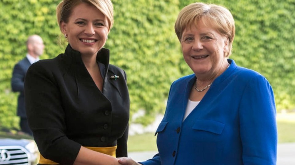 Zuzana Čaputová a Angela Merkel